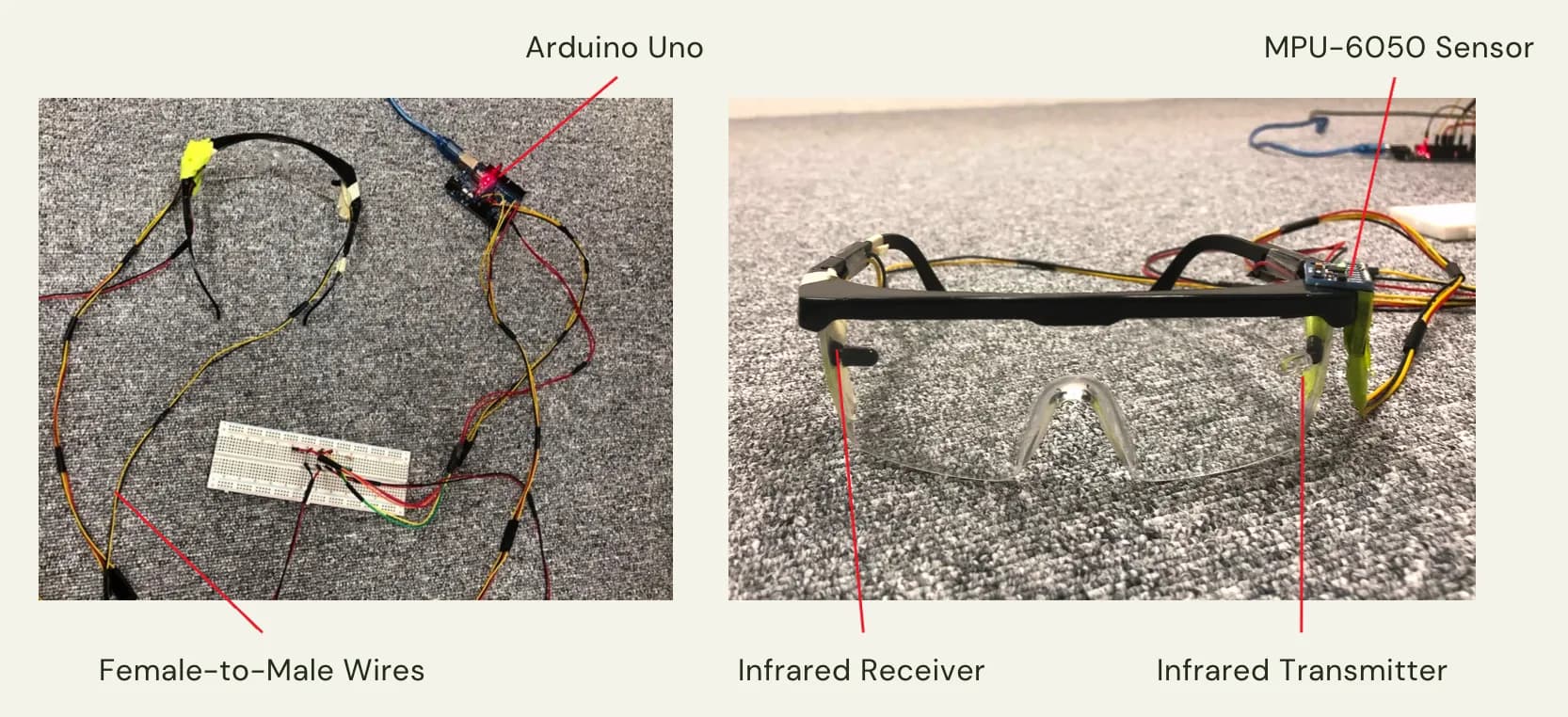Smart glasses prototype