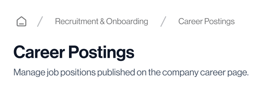 Breadcrumb navigation