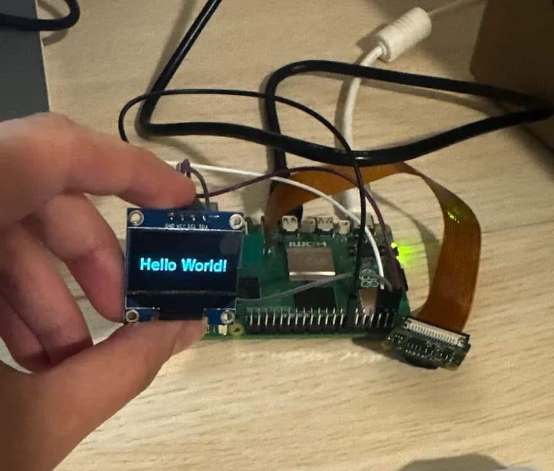 Testing the OLED screen