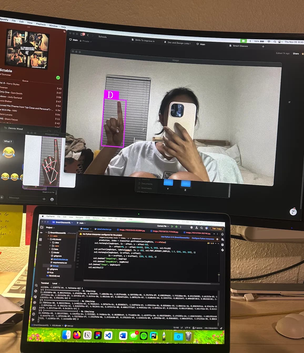 Testing the model