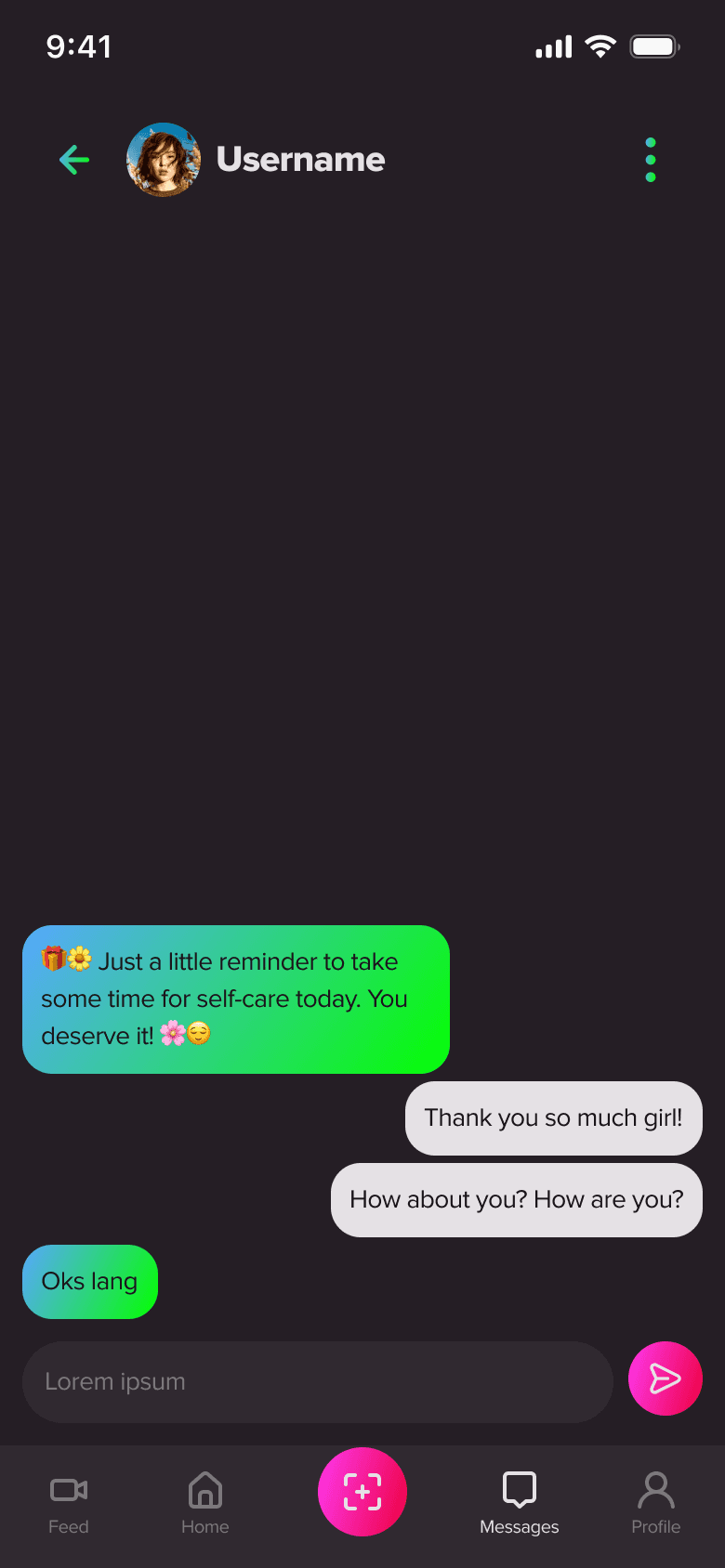 Conversation view