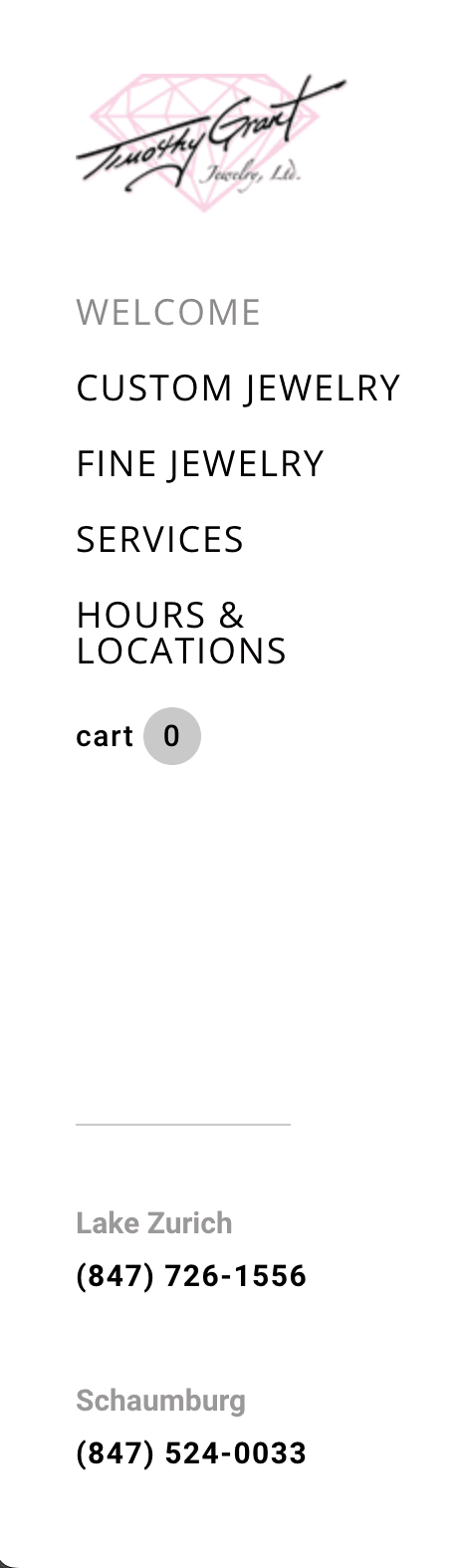 Old website navigation